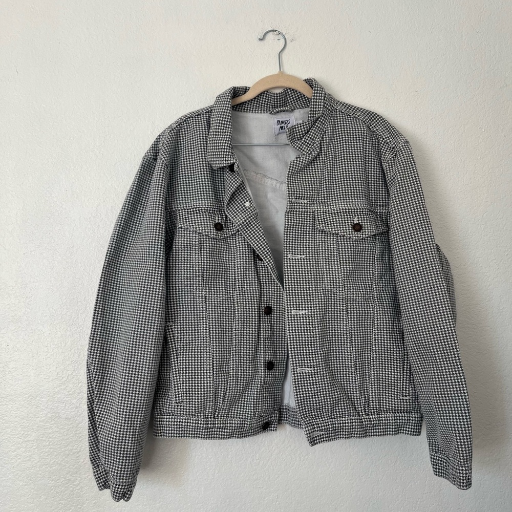 Princess Polly Monochrome Checkered Jacket
